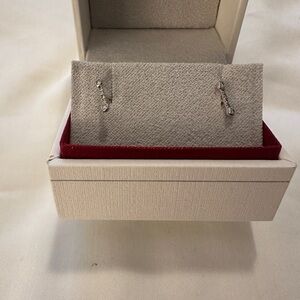 Rowan 14K White Gold Diamond Bar Earrings